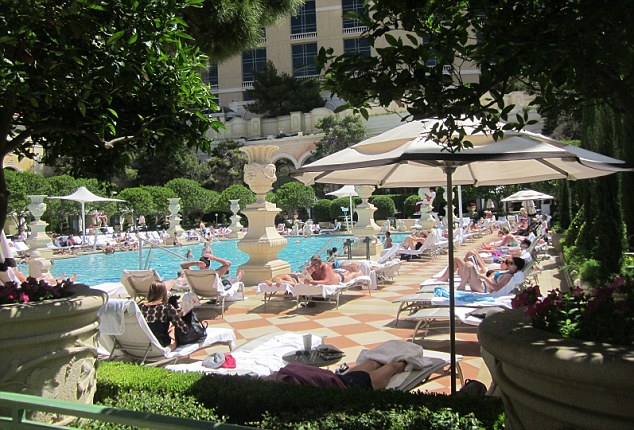 outdoor pools at the Bellagio