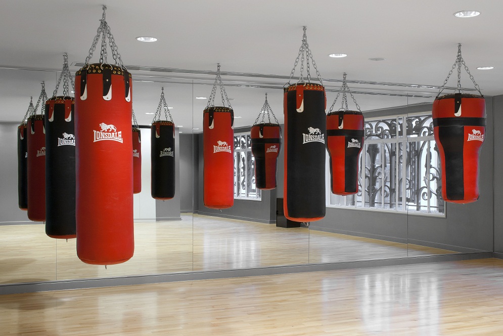 boxing studio at equinox gym london