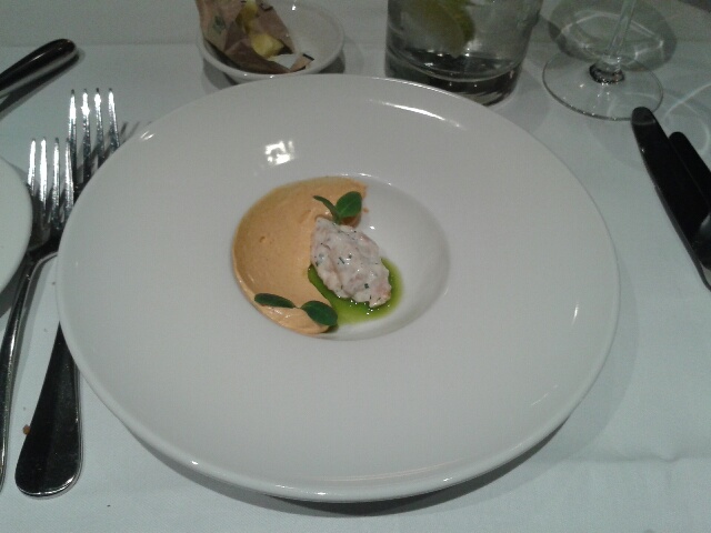 salmon rillette and smoked paprika cream cheese