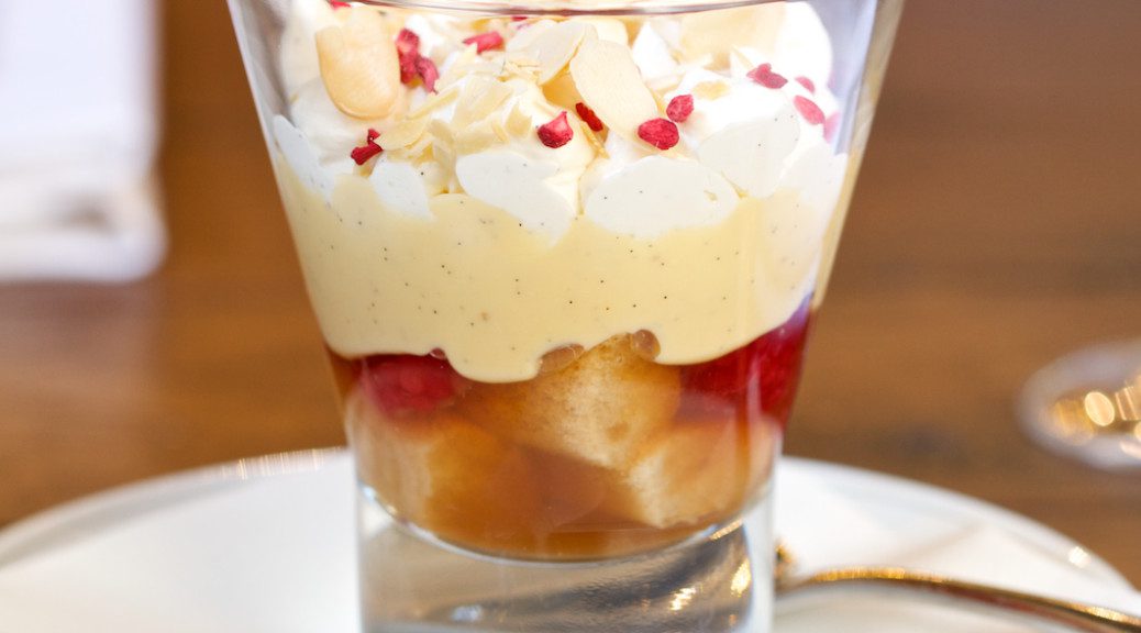 Boozy sherry trifle at Holborn Dining Room