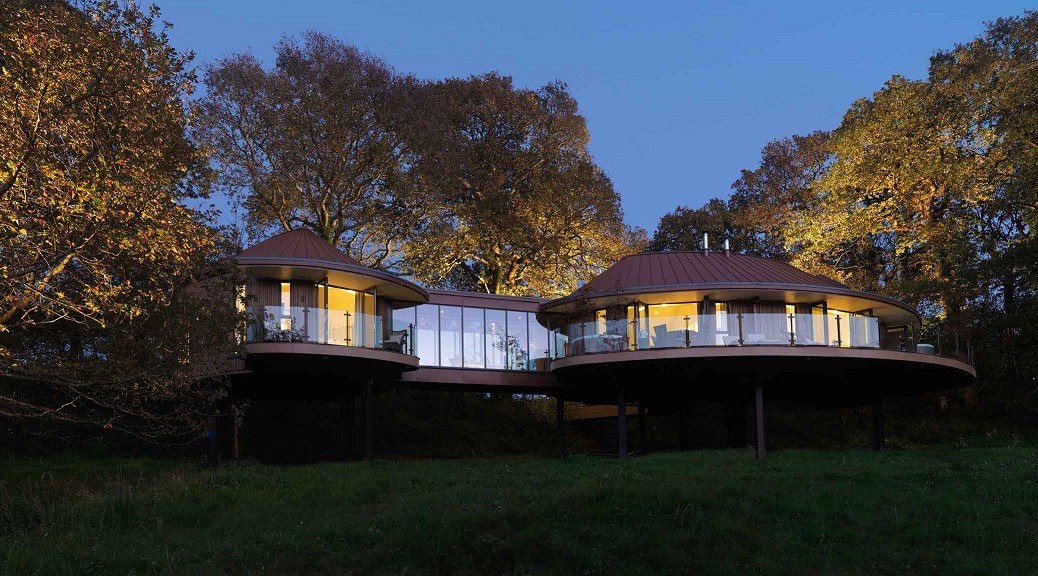 chewton glen treehouses in the forest
