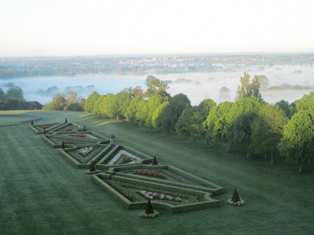 cliveden house gardens at dawn