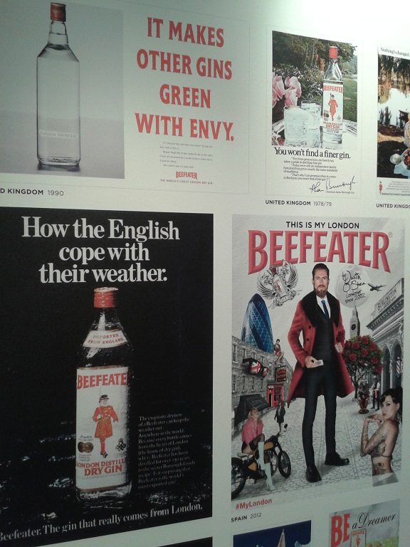 beefeater distillery tour advertising posters