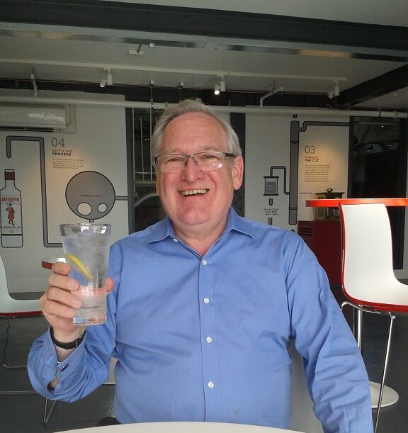 Master distiller Desmond Payne at the beefeater distillery