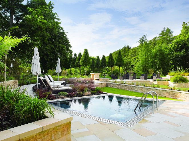 Lucknam Park spa garden