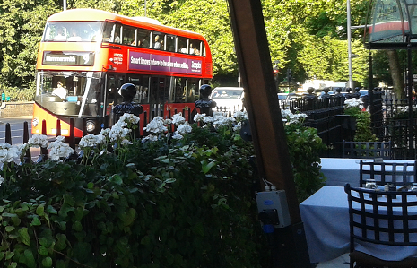 aperitivo bar london Baglioni hotel London terrace London bus