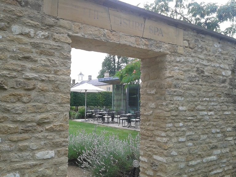 lucknam park outdoor dining at the brasserie