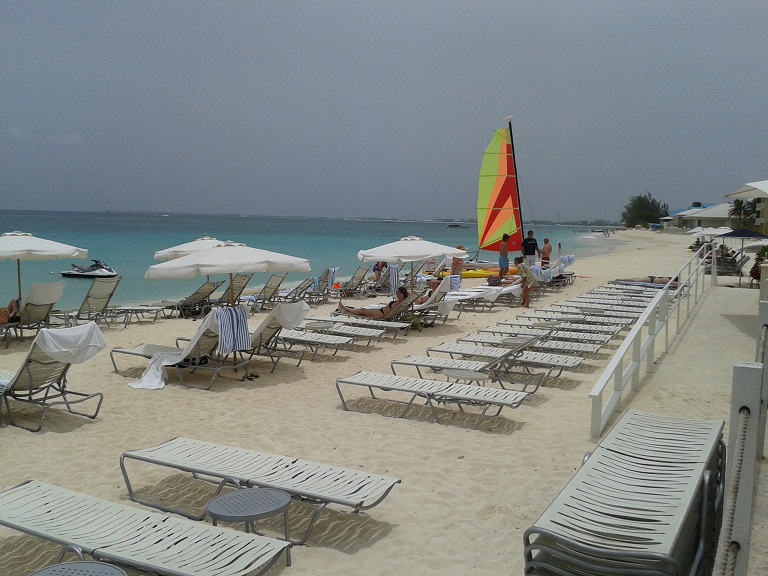 beach by my hotel on Grand Cayman