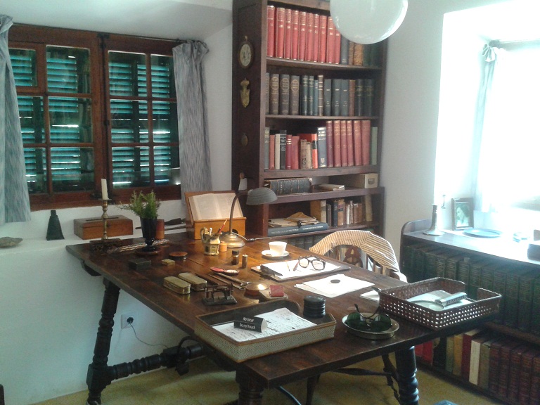 Robert Graves writing desk in Deia Majorca