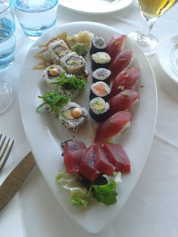 sushi at Gran Folies Majorca