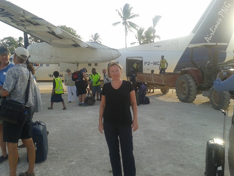 Landing at Tufi dive resort in Papua New Guinea