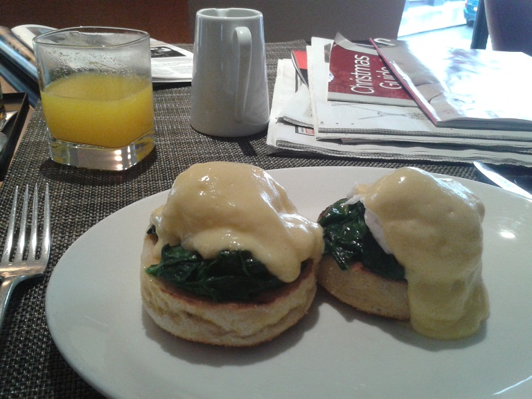 Eggs Benedict at One Aldwych