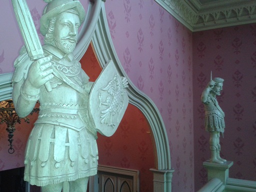 historic statues at Hartwell House Buckinghamshire