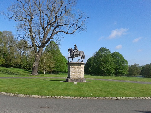 statue outside Hartwell House Buckinghamshire