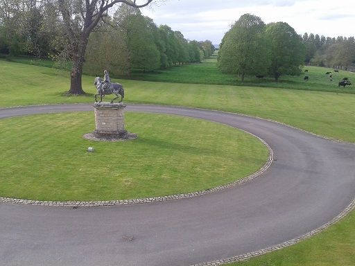 view from bedroom at Hartwell House Buckinghamshire