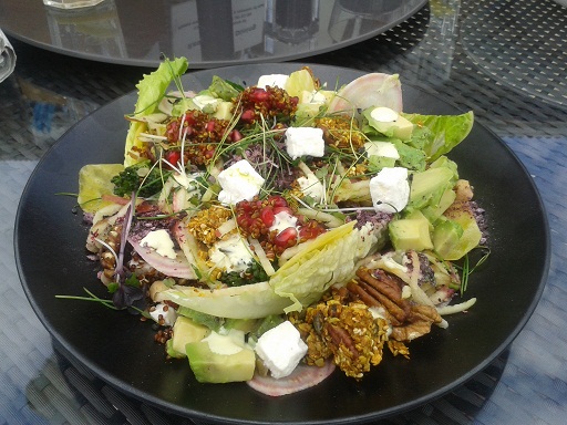 superfood salad at Nirvana spa