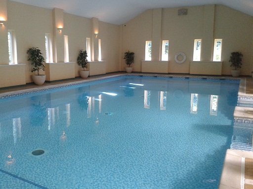 The indoor pool at Bodysgallen Hall