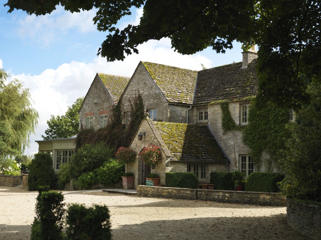 calcot manor exterior in the sunshine