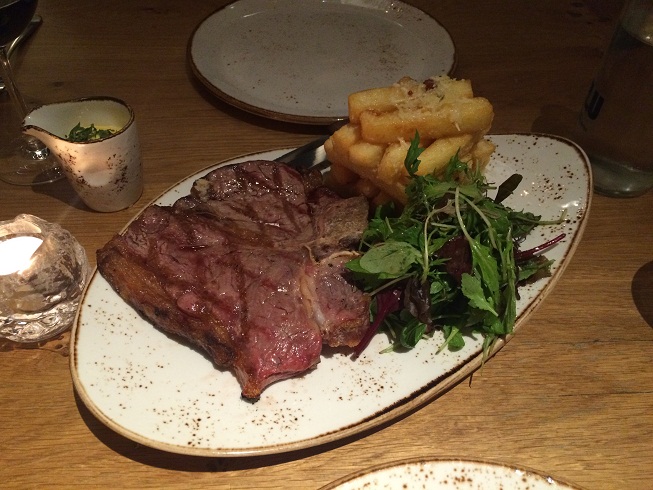 porterhouse steak at Dormy House