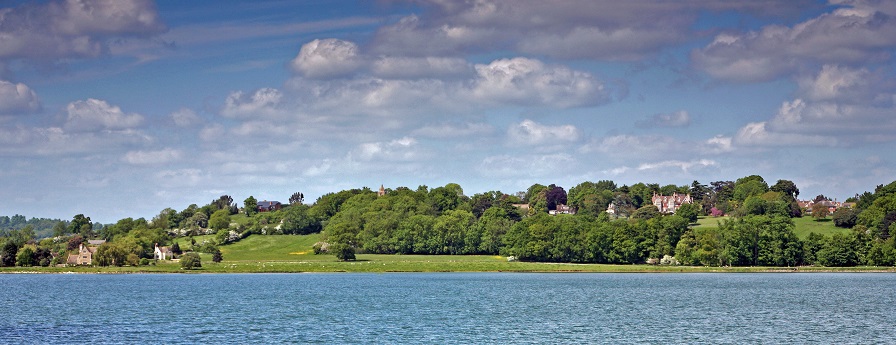The calm expanse of Rutland Water Hambleton Hall Rutland