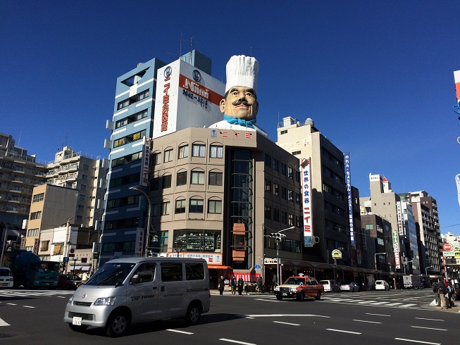 Koppabashi chefs district in Tokyo