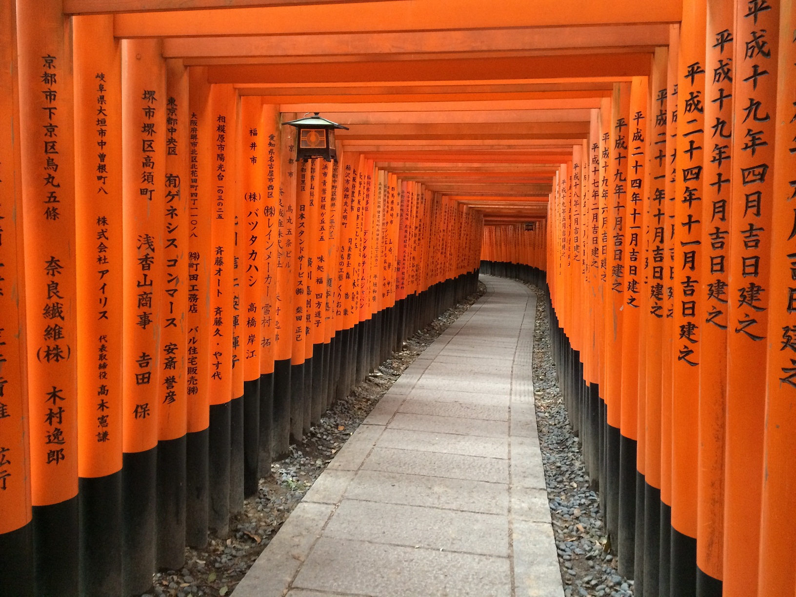 Gates at the Inari shrine in Kyoto