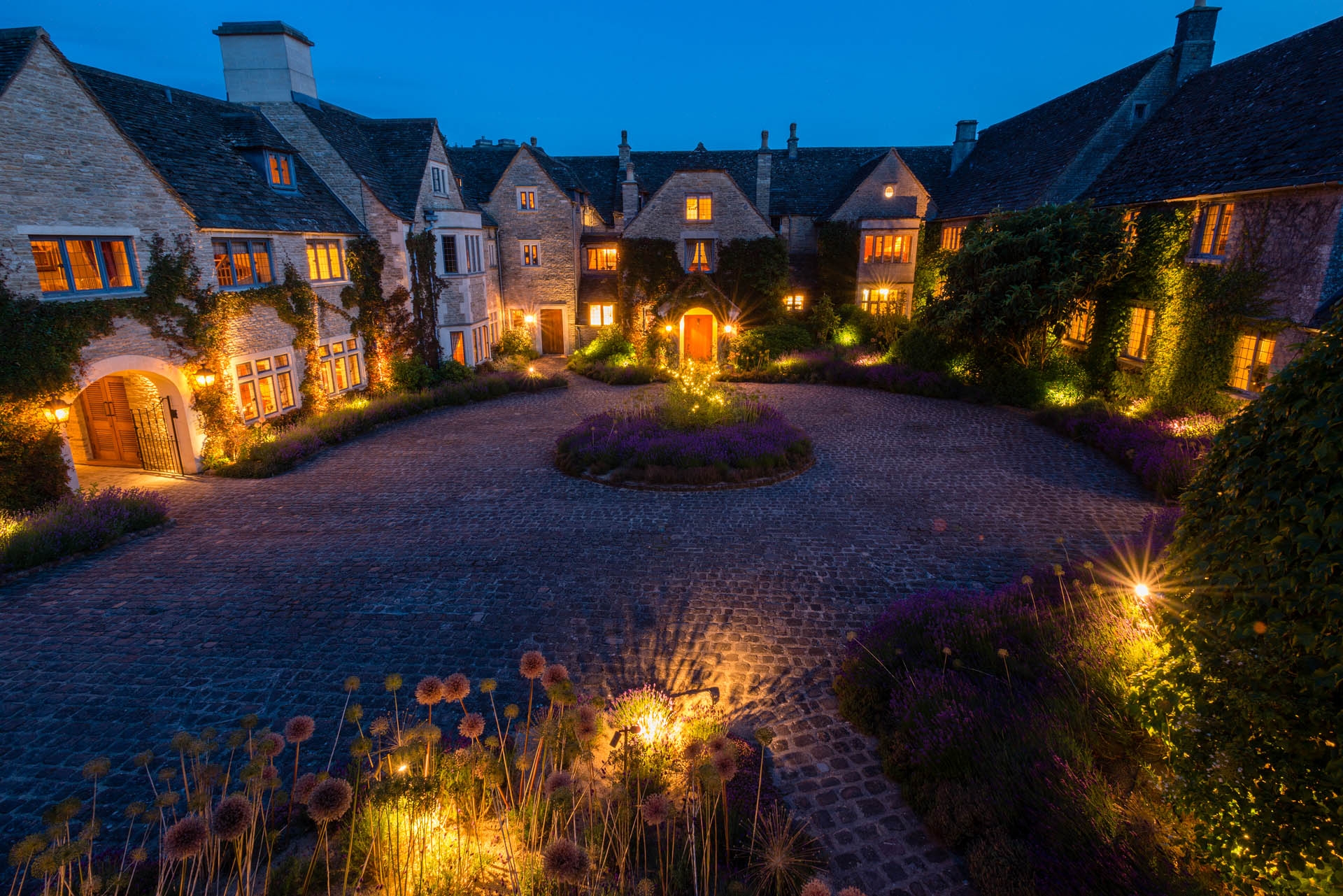 courtyard at Whatley Manor