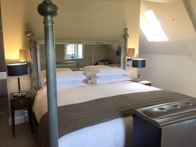 four poster bed in the Stable Courtyard suites at Danesfield House