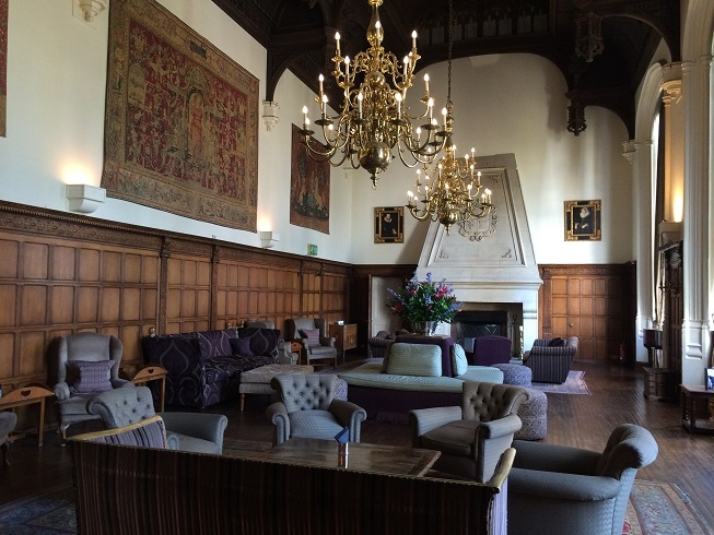 Danesfield House entrance hall with furniture