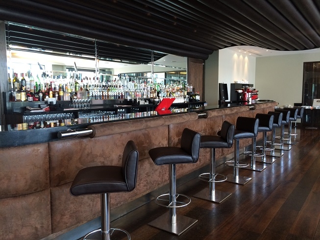 The bar at Brooklands Hotel 