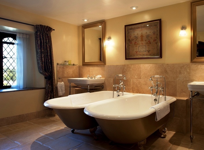 The double baths at Bailiffscourt hotel's Baylies Suite