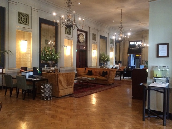 Bloomsbury hotel London entrance lobby