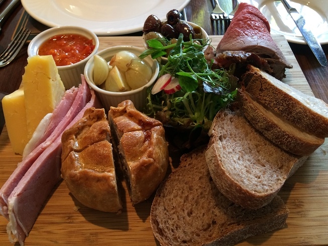 Our hefty Ploughman's to share ploughmans lunch at the Old Swan