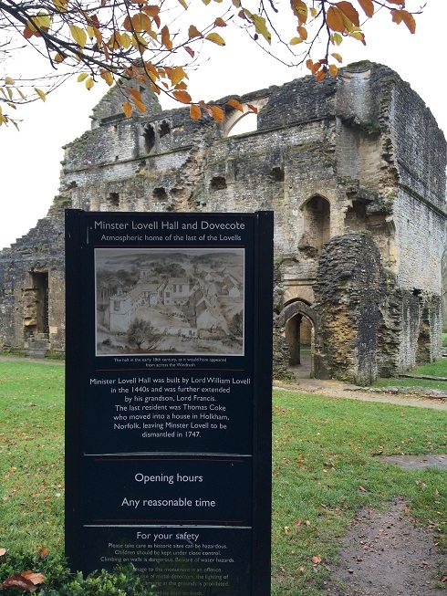 The ruins of Minster Lovell Hall