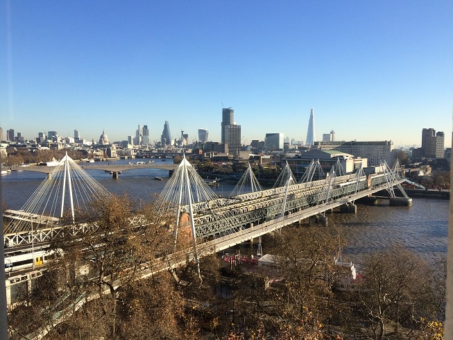 view of the river thames from the tower suite at the royal horseguards hotel