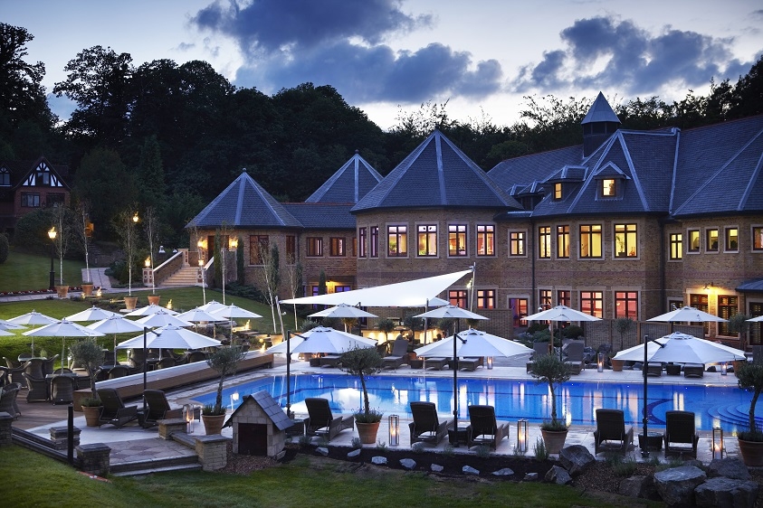 pennyhill park spa outdoor swimming pool