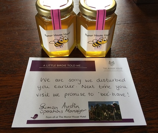 the manor house castle combe honey from Manor House bees