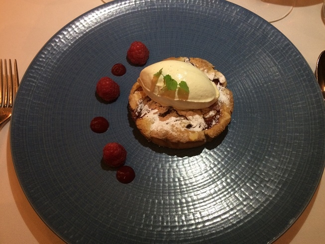 Raspberry savarin at the greenway hotel restaurant