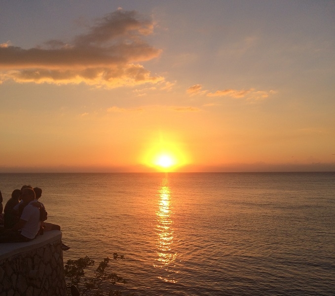 sunset in Jamaica