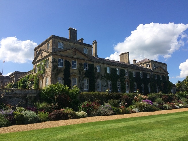 Bowood house stately home in the sunshine