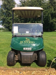 golf buggy at Bowood hotel, golf and spa