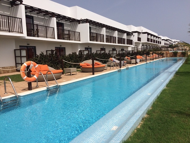 rooms at Melia Lana on Sal, Cape Verde with swim-up access