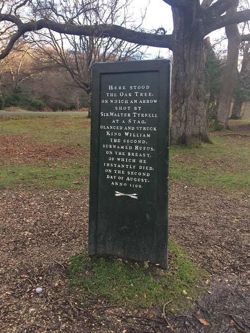 the rufus stone in the new forest