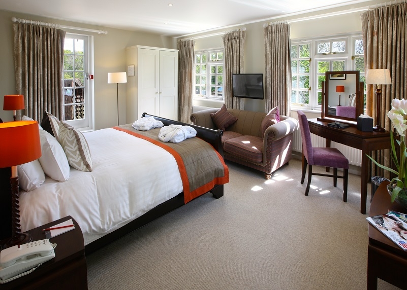 double bedroom at the bell inn new forest