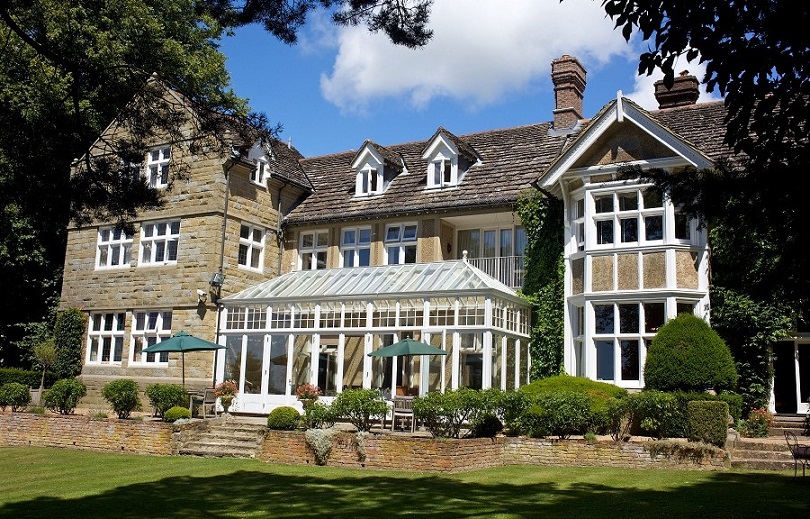 The dining room exterior at Ockenden Manor