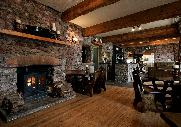 The bar at Cary Arms and spa