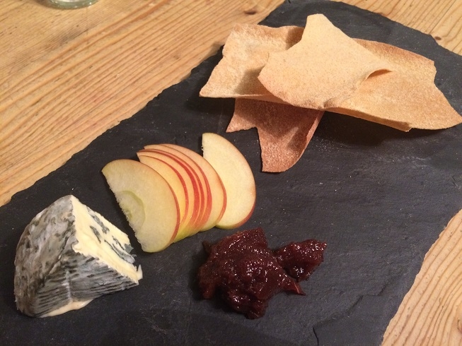 Isle of Wight Blue cheese at The Taverners pub in Godshill