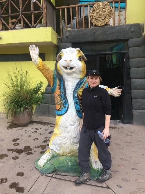 trekking the inca trail to machu picchu Guinea pig restaurant in Peru