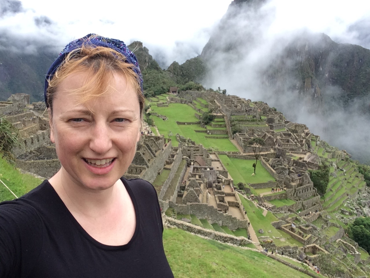 selfie at Machu Picchu