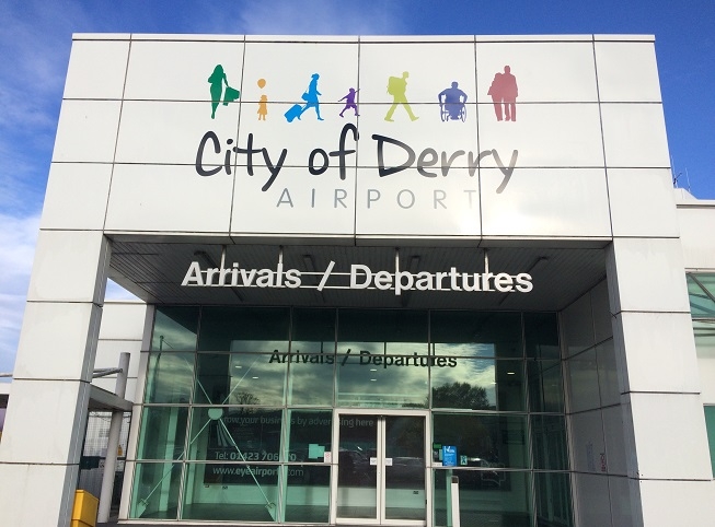 City of Derry airport arrivals and departures